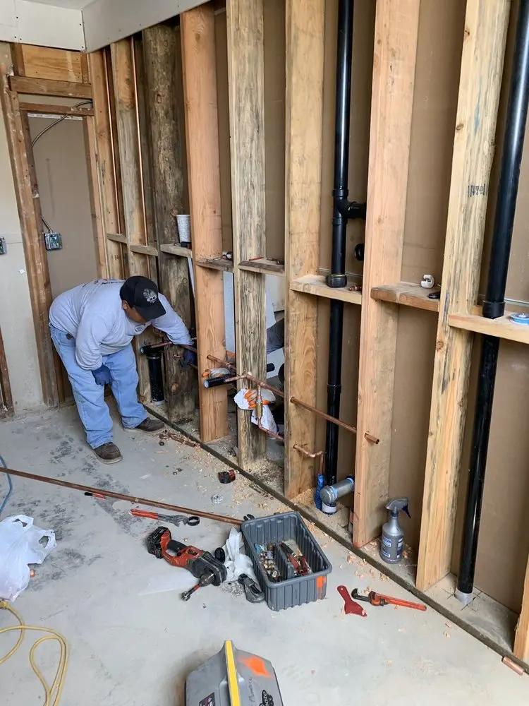 Commercial rough-in plumbing for Water Heater Replacement in Panama City